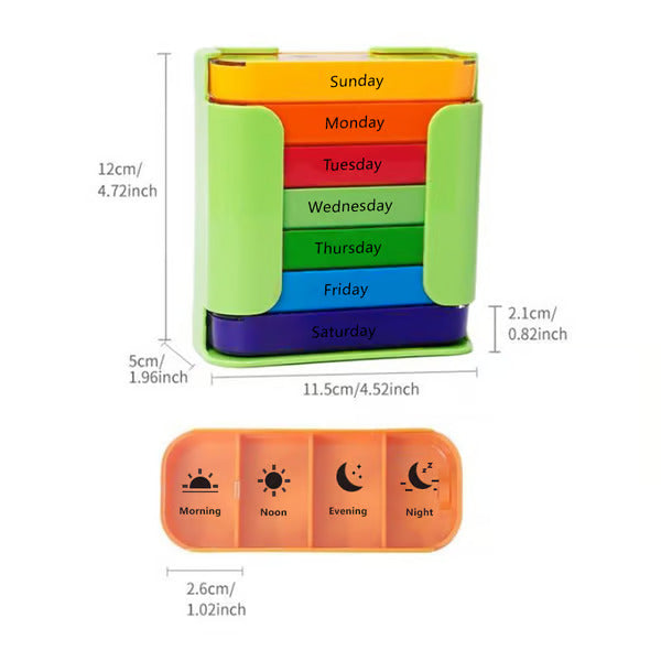 ๐ Stay on Track - โจ7-Day Medication Organizer - For Effortless Health Management! ๐